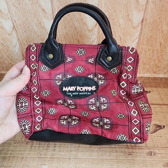 Disney Mary Poppins The New Musical Carpet Handbag Purse Clutch Rockabilly - Picture 2 of 8